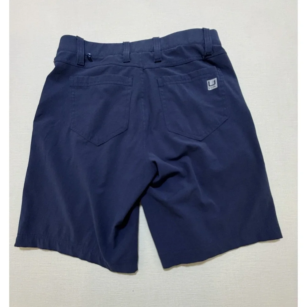 Huk Shorts Mens 28 Blue Kona Performance Stretch Fishing Outdoor 9